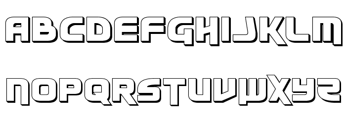 Moltors 3D Font LOWERCASE