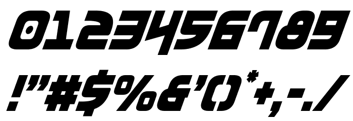 Moltors Condensed Italic Font OTHER CHARS
