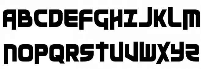 Moltors Condensed Caratteri MAIUSCOLE