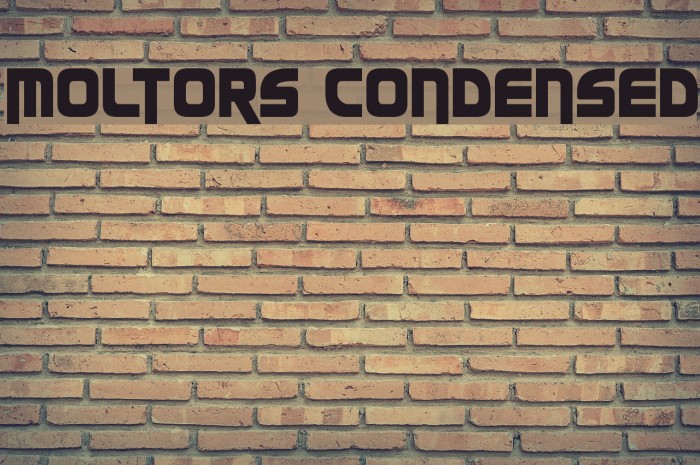 Moltors Condensed Font examples