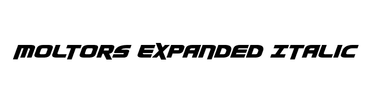 Moltors Expanded Italic  Скачать бесплатные шрифты