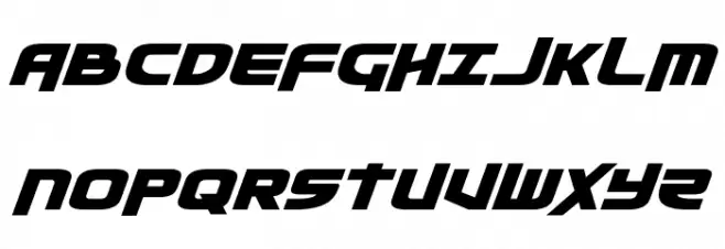 Moltors Expanded Italic Font Litere mari