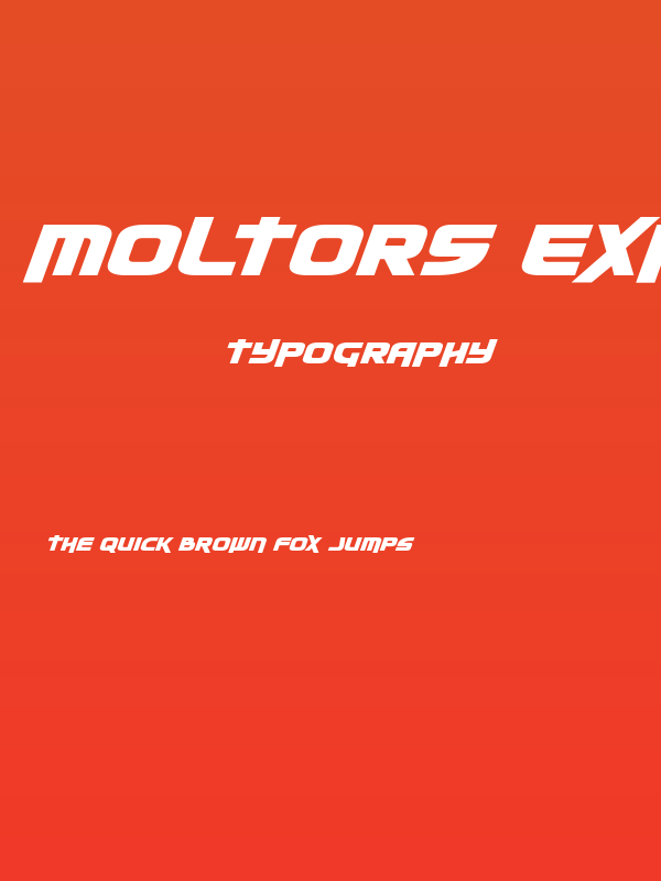 Moltors Expanded Italic Poster