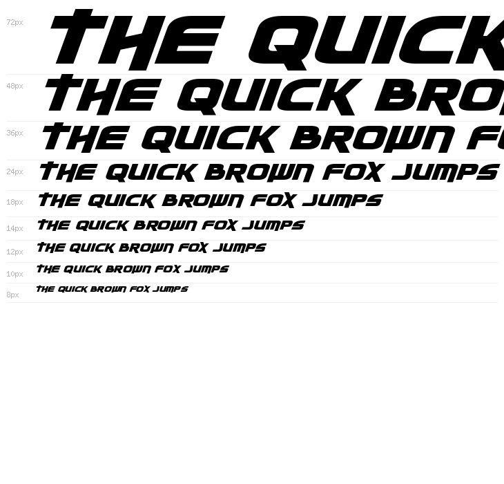 Moltors Expanded Italic Waterfall