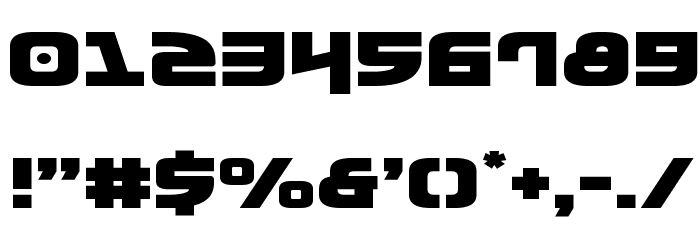 Moltors Expanded Font OTHER CHARS