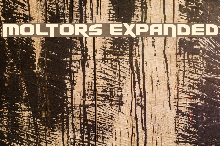 Moltors Expanded Font examples