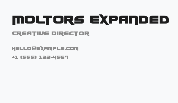 Moltors Expanded Business Card
