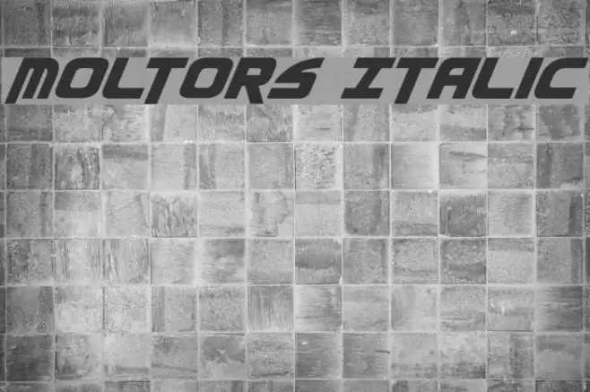 Moltors Italic Font examples