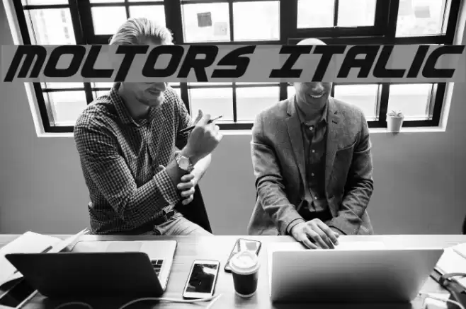 Moltors Italic Font examples