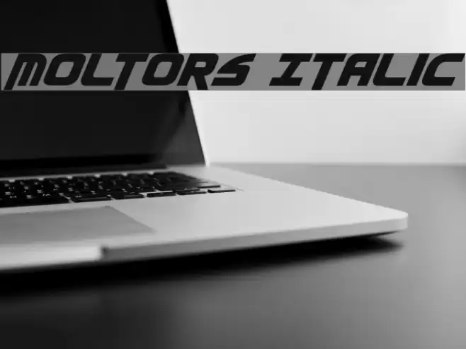 Moltors Italic Font examples