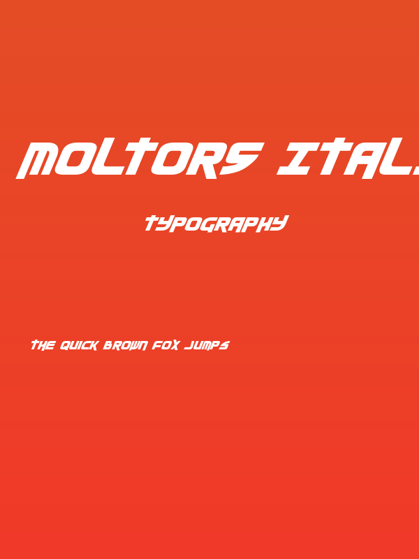 Moltors Italic Poster