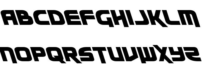 Moltors Leftalic Font LOWERCASE