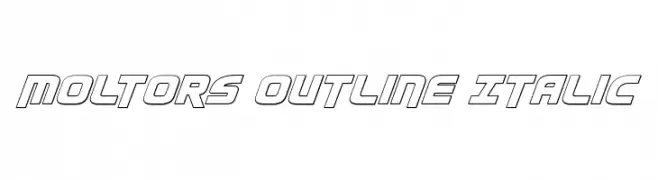 Moltors Outline Italic  Frei Schriftart Herunterladen