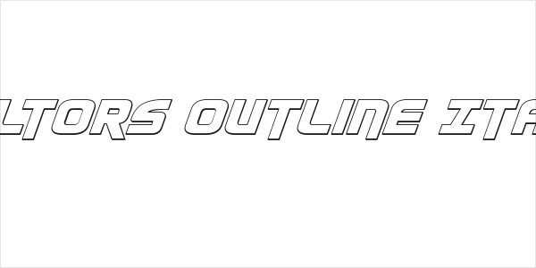 Moltors Outline Italic Logo