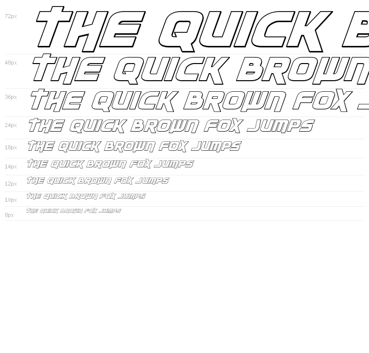 Moltors Outline Italic Waterfall