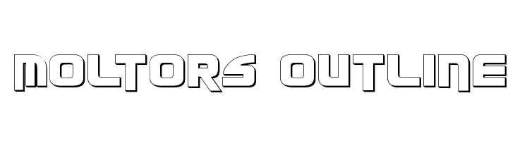 Moltors Outline  Free Fonts Download