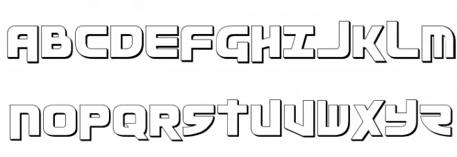 Moltors Outline Font UPPERCASE