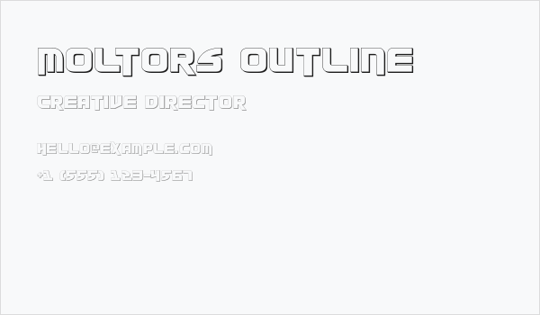 Moltors Outline Business Card