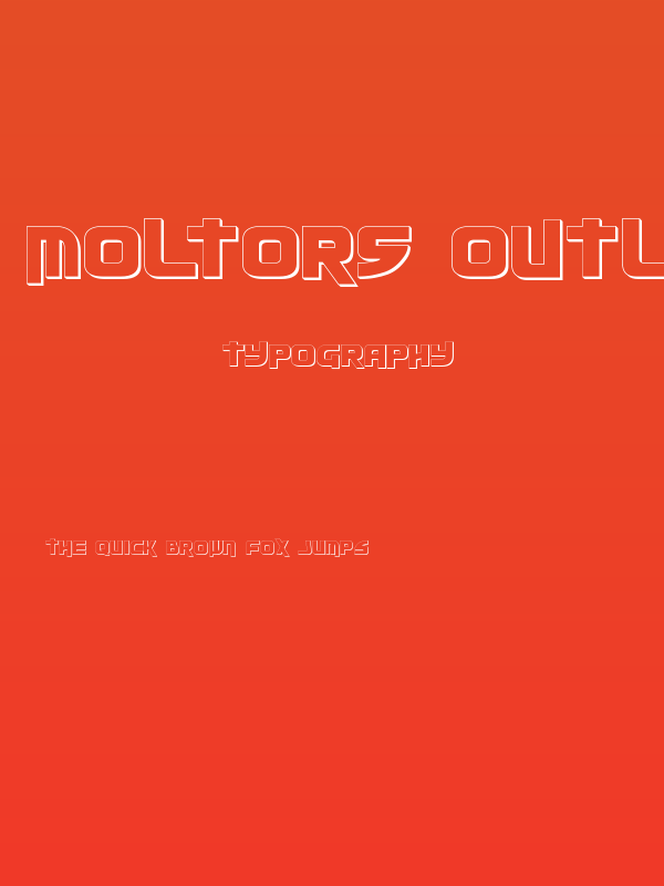 Moltors Outline Poster
