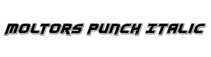 Moltors Punch Italic  font caratteri gratis