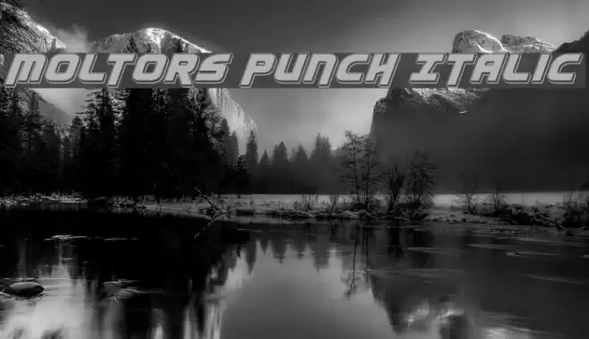 Moltors Punch Italic Font examples