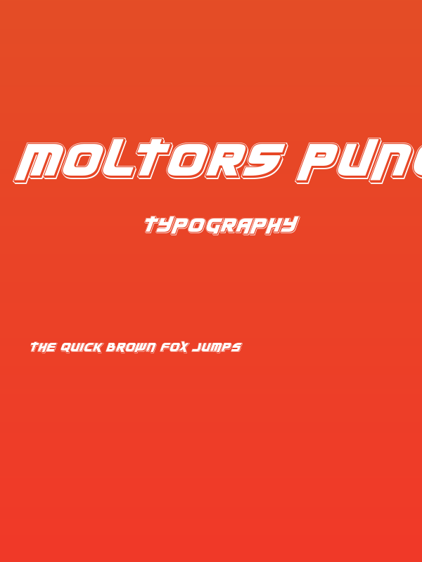 Moltors Punch Italic Poster