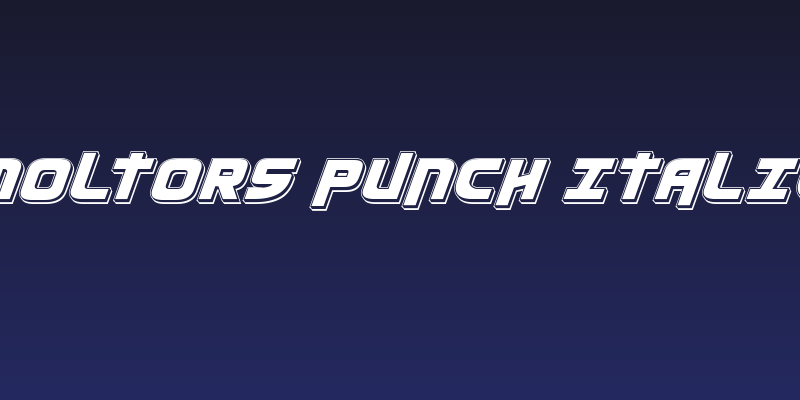 Moltors Punch Italic Social Header