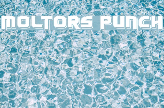 Moltors Punch Font examples