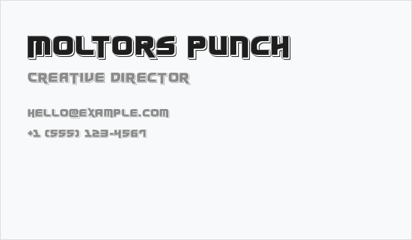 Moltors Punch Business Card