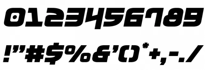 Moltors Semi-Italic Font OTHER CHARS