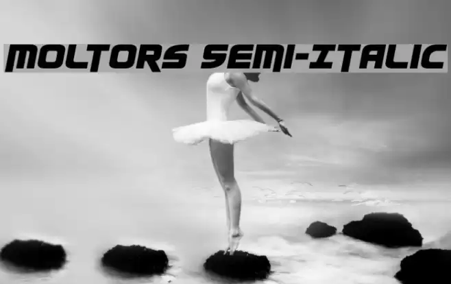 Moltors Semi-Italic Font examples