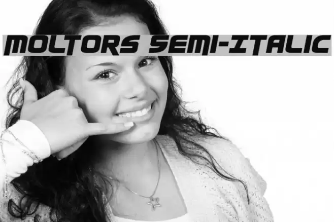 Moltors Semi-Italic Font examples