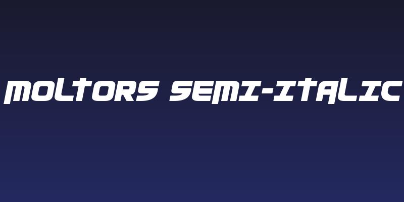 Moltors Semi-Italic Social Header