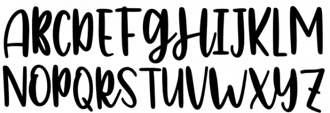 Mom Crafts फ़ॉन्ट अपरकेस