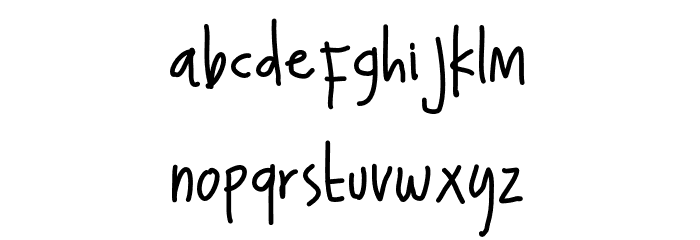 Mom I love you so much ! Font LOWERCASE