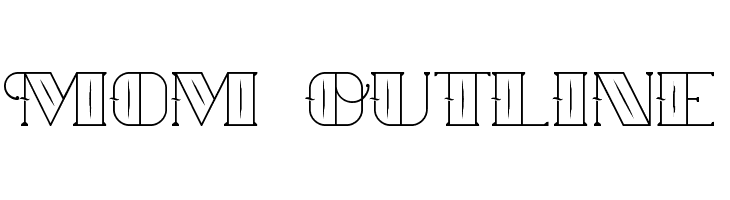 Mom Outline  font caratteri gratis