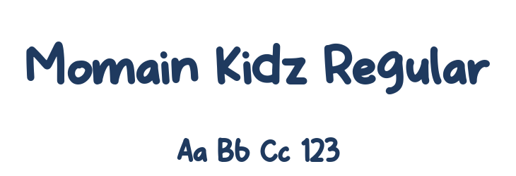 Momain Kidz Regular Font Preview
