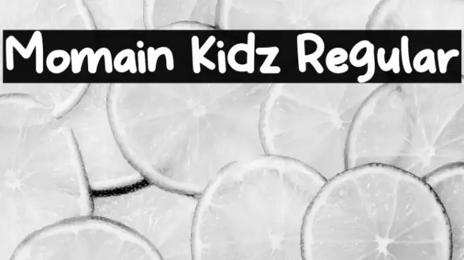 Momain Kidz Regular Font examples