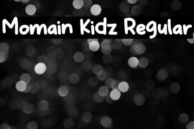 Momain Kidz Regular Font examples