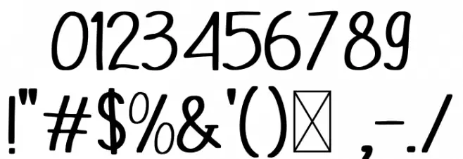 Momblano Proud Font OTHER CHARS