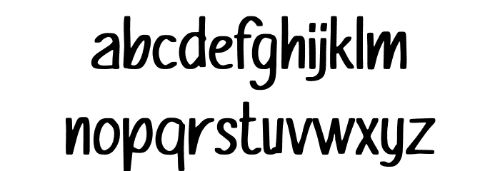 Momblano Proud Font LOWERCASE