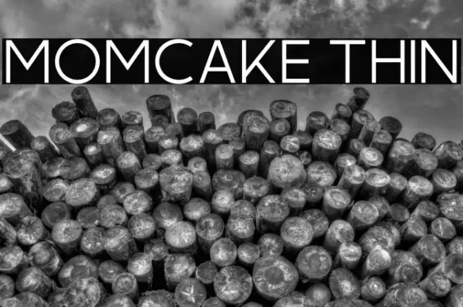 Momcake Thin Font examples