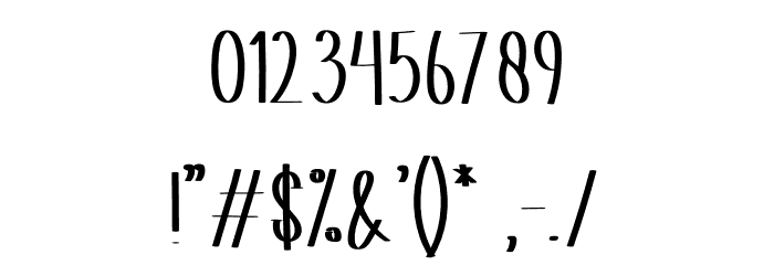 Moment December Font OTHER CHARS