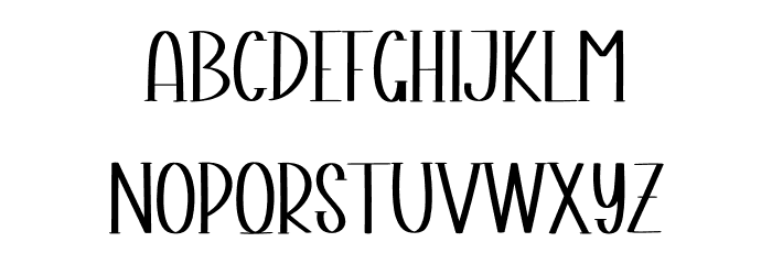 Moment December Font LOWERCASE
