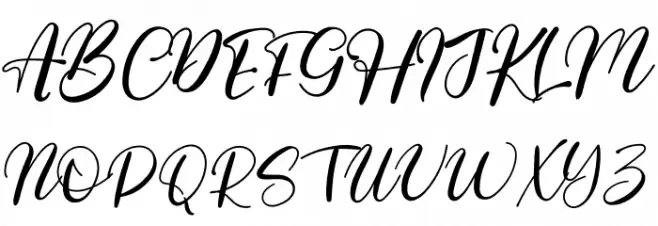 Moment Signature Font Litere mari