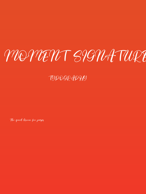 Moment Signature Poster