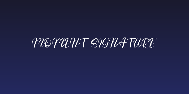 Moment Signature Social Header