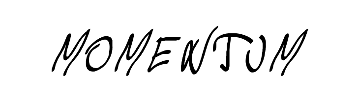 Momentum  font caratteri gratis