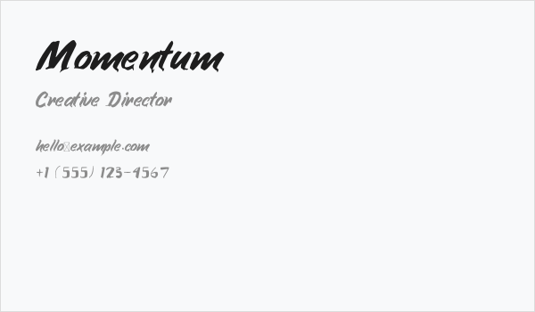 Momentum Business Card