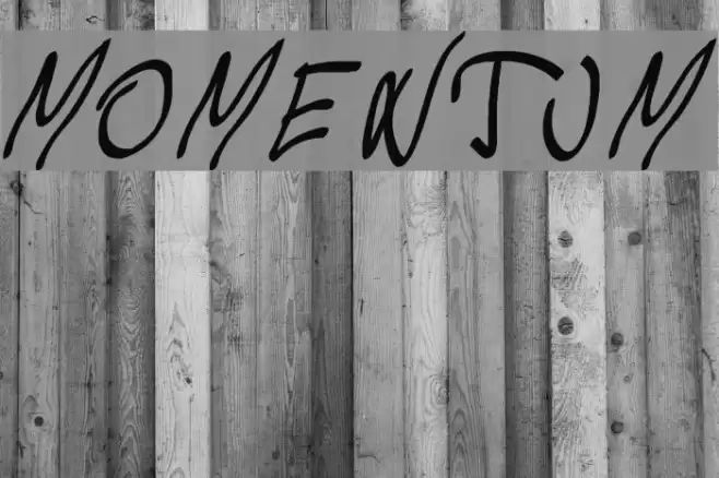 Momentum Font examples